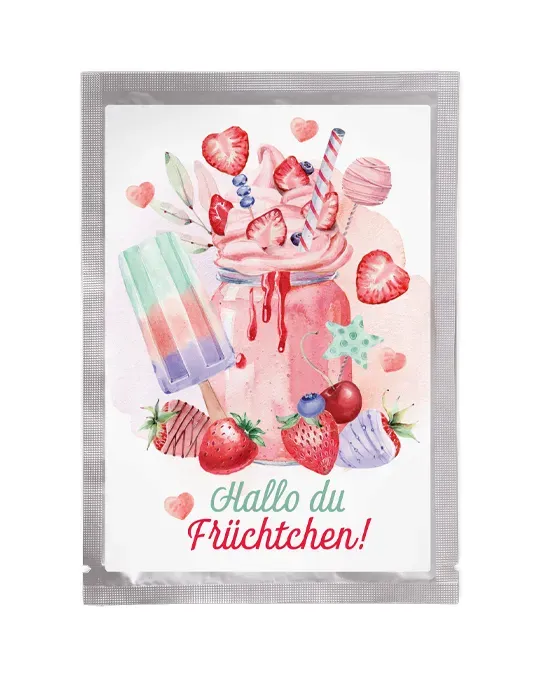 Tee-Postkarte Erdbeerspass