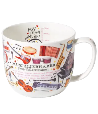 Jumbo-Becher Musikliebhaber