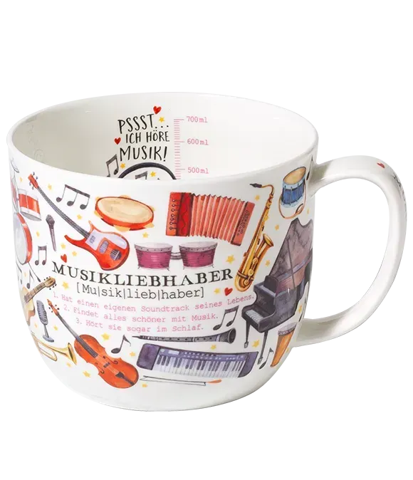 Jumbo-Becher Musikliebhaber