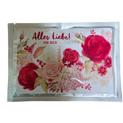 Tee-Postkarte "Alles Liebe für Dich"