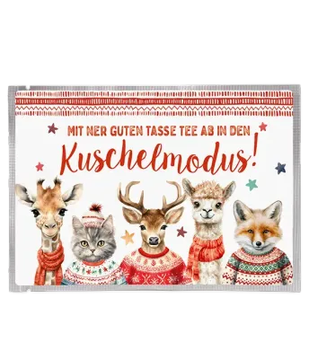 Tee-Postkarte Kuschelmodus Tee-Postkarte Kuschelmodus