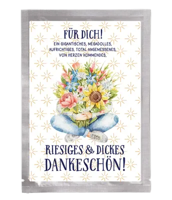 Tee-Postkarte Dankeschön