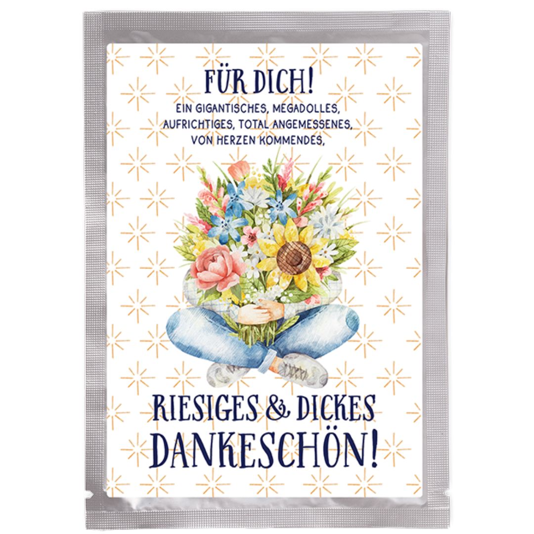 Tee-Postkarte Dankeschön