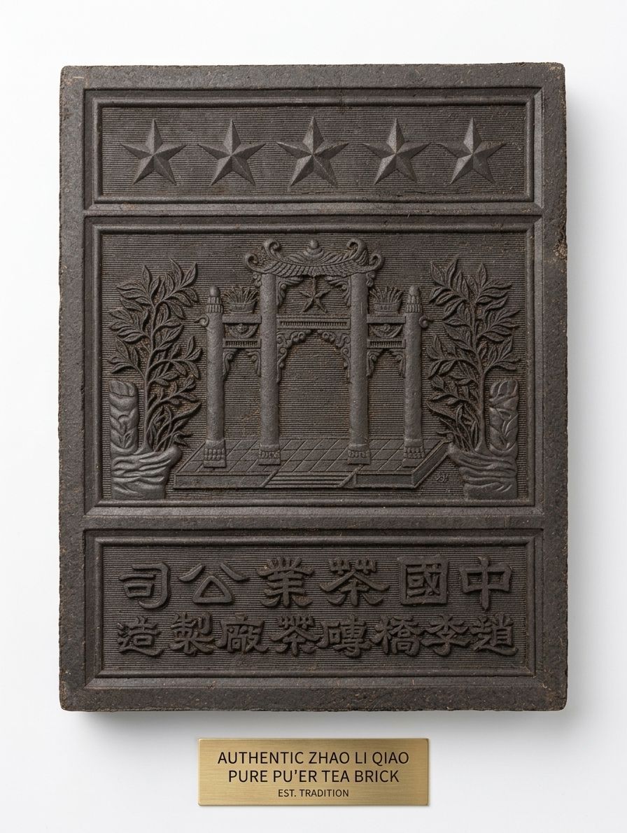 Teeziegel „Zhaoliqiao“ (1 kg) – Jahrgang 1980