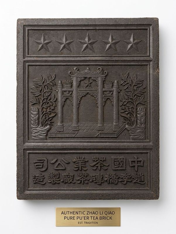 Teeziegel „Zhaoliqiao“ (1 kg) – Jahrgang 1980