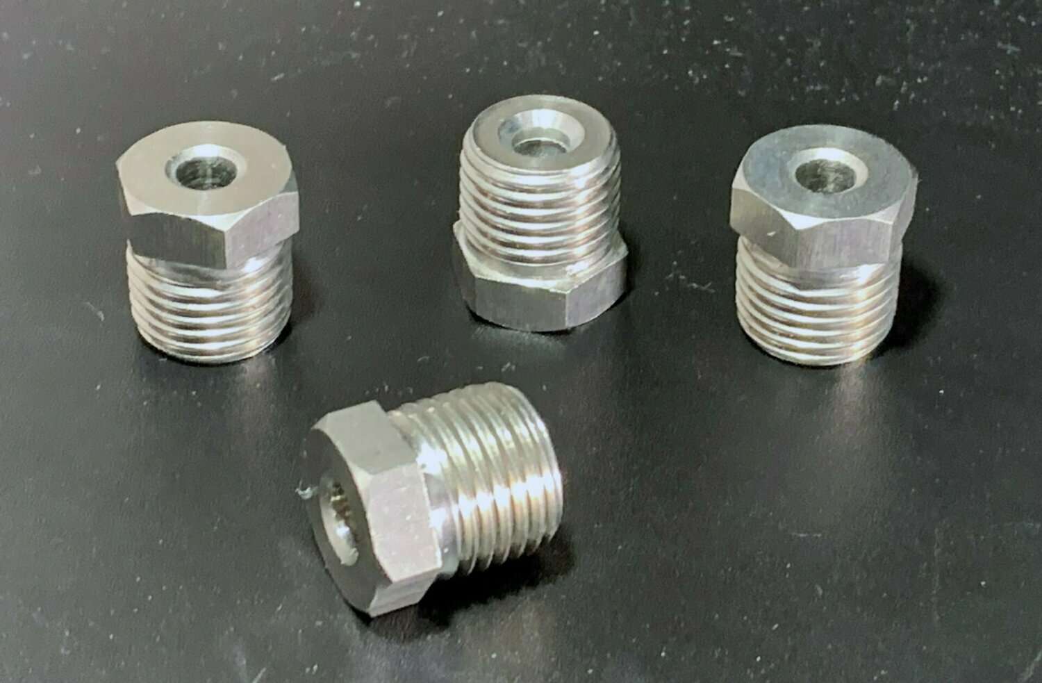 7/16-24 Inverted Flare STAINLESS STEEL Tube Nut for 1/4