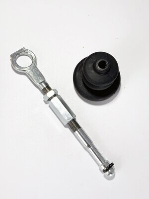 Ford Adjustable Manual Master Cylinder Push Rod w/ retainer clip and firewall boot. Made in USA