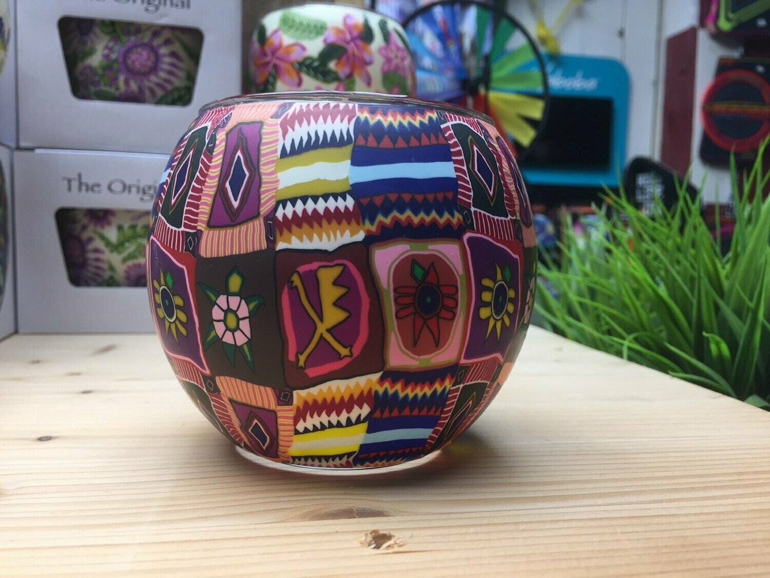 Waxinelichthouder patchwork 11-12