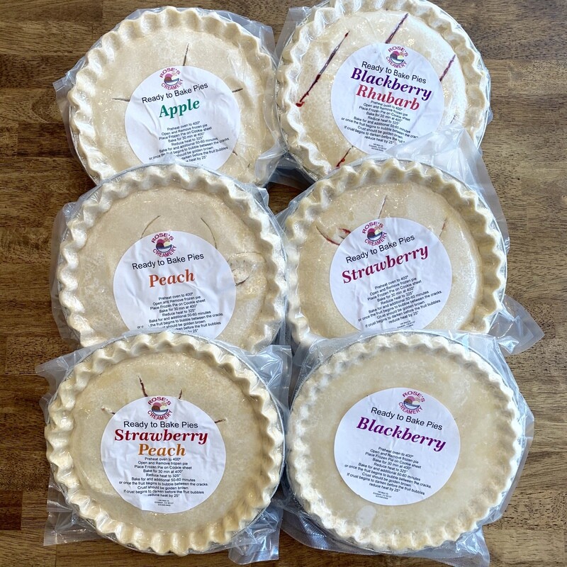 Rose's Creamery Ready-to-Bake Frozen Pie