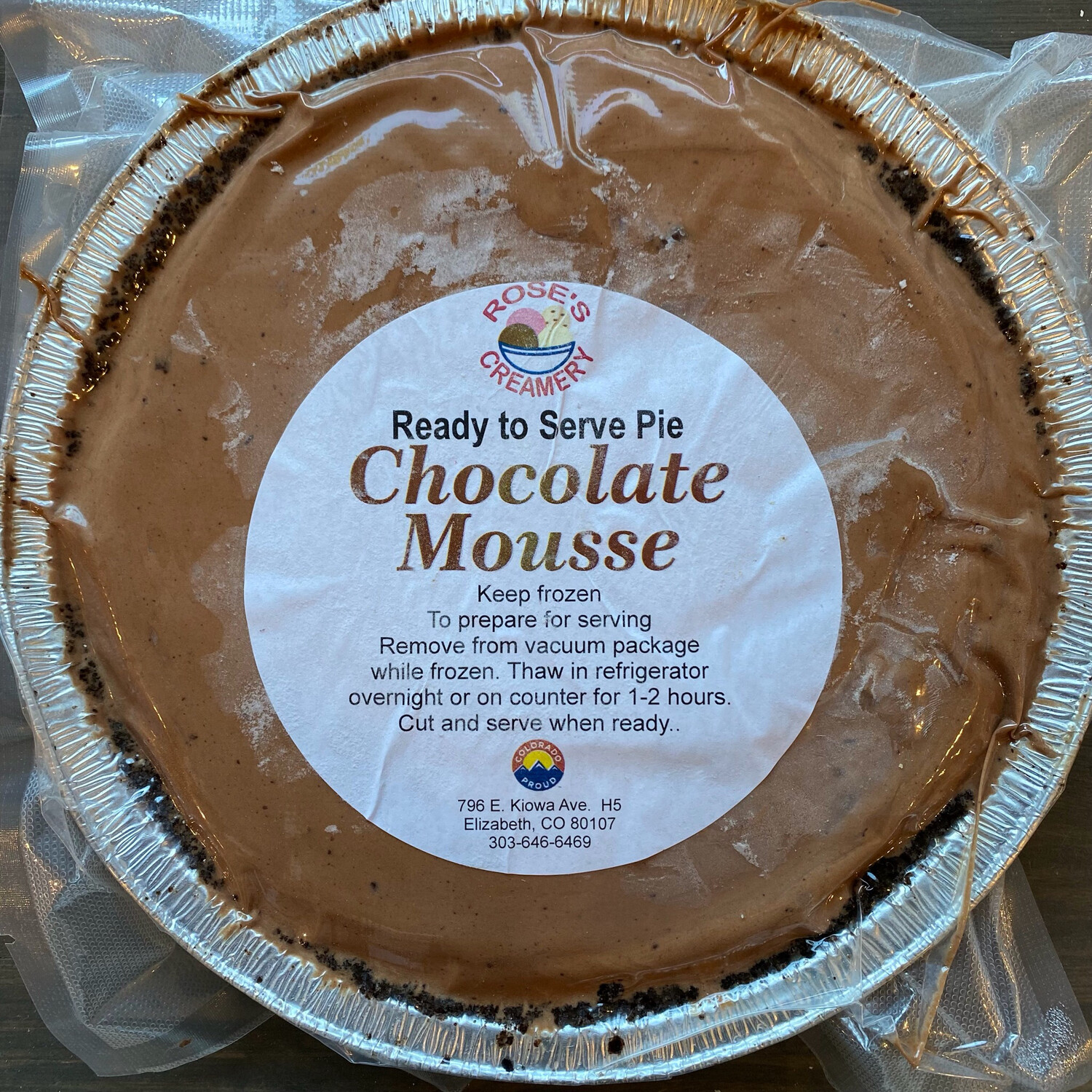 Roses Chocolate Mousse Pie