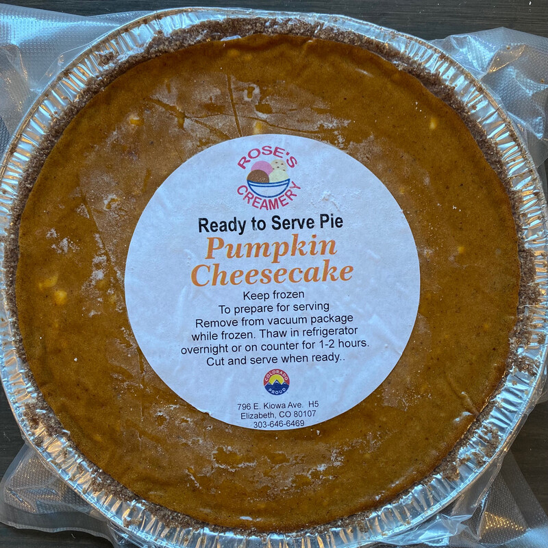 Roses Pumpkin Cheesecake Pie