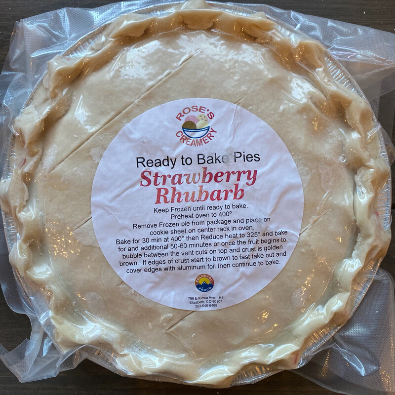 Roses Strawberry Rhubarb Pie
