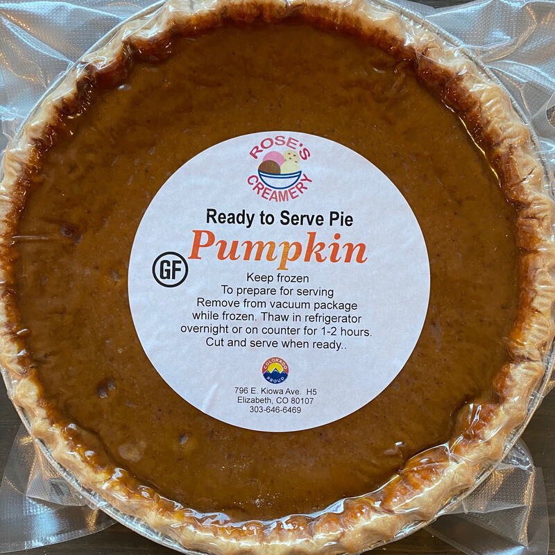 Roses GF Pumpkin Pie