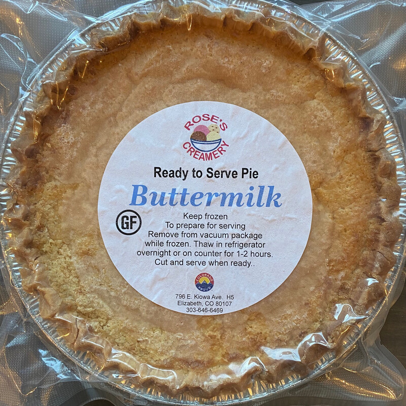 Roses GF Buttermilk Pie