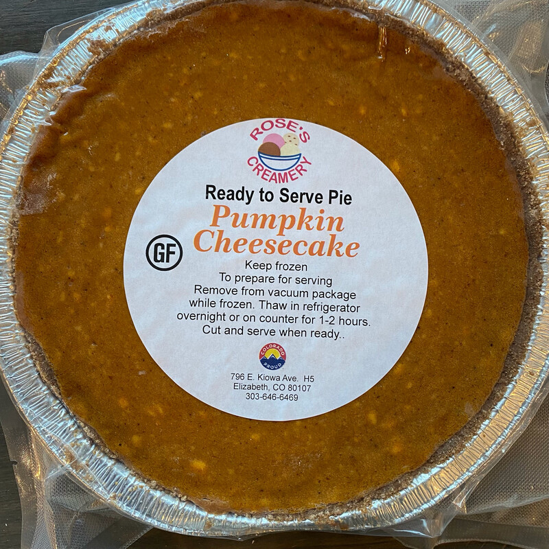 Roses GF Pumpkin Cheesecake Pie