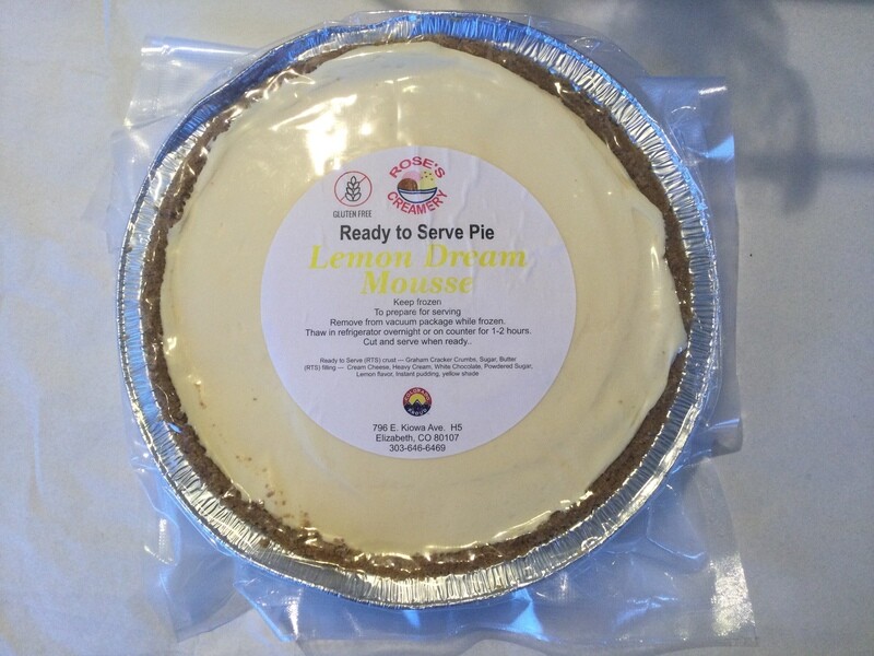 Roses GF Lemon Mousse Pie