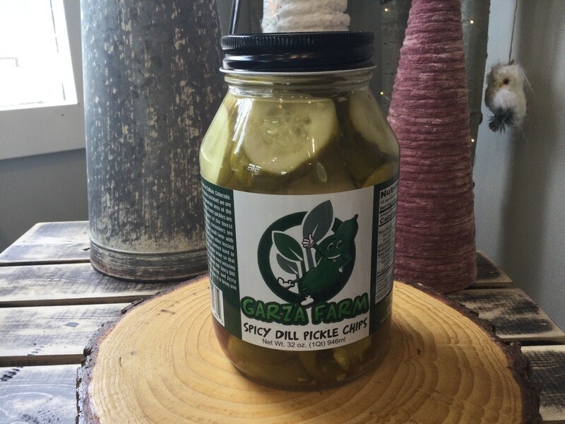 Spicy Dill Pickle Chips - Garza Farms