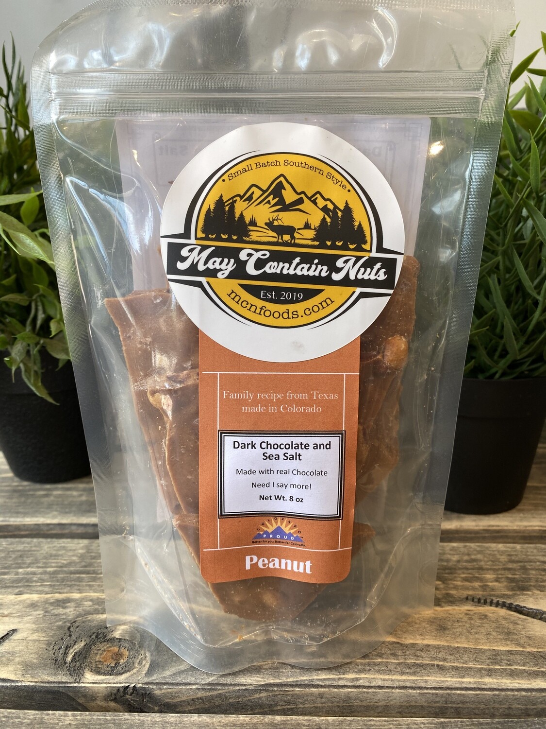 Dark Chocolate Sea Salt Peanut Brittle