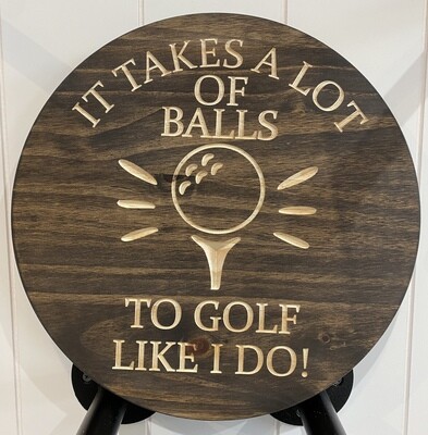 Golf Balls Sign