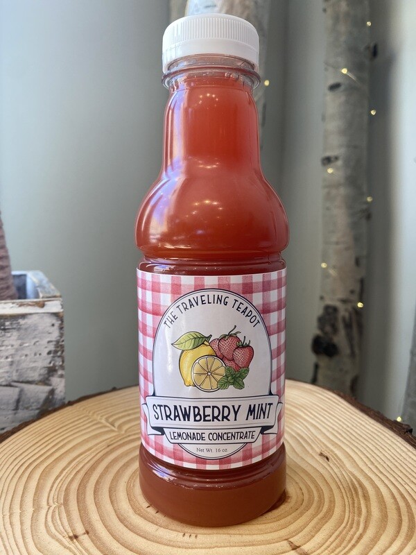 Traveling Teapot- Strawberry Mint Lemonade Concentrate 