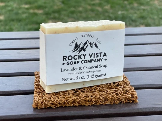 Lavender Oatmeal Soap Bar - Rocky Vista 