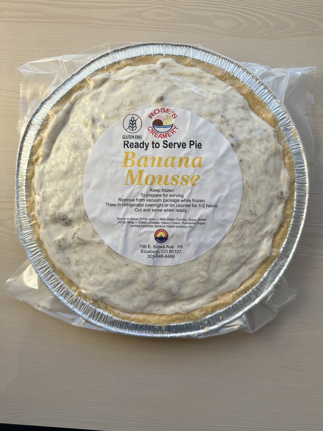 Roses GF Banana Mousse
