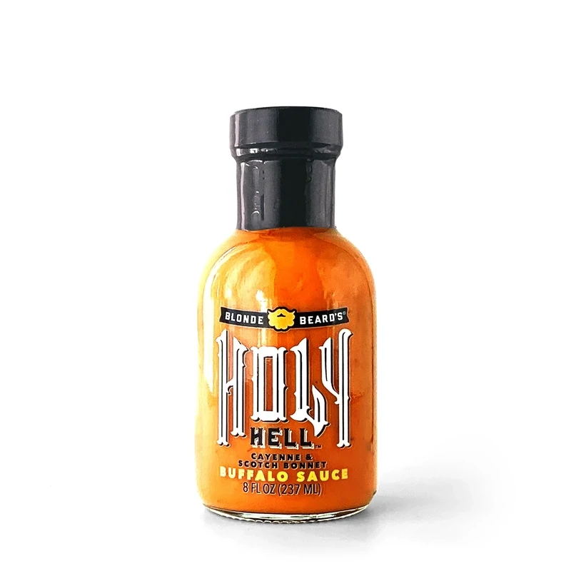 Blonde Beards 8 oz Holy Hell Buffalo Sauce 