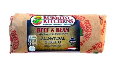 Burrito Kitchen Beef & Bean Burrito 