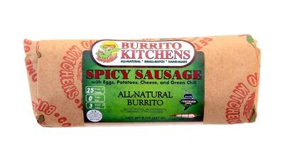 Burrito Kitchen Spicy Sausage Burrito