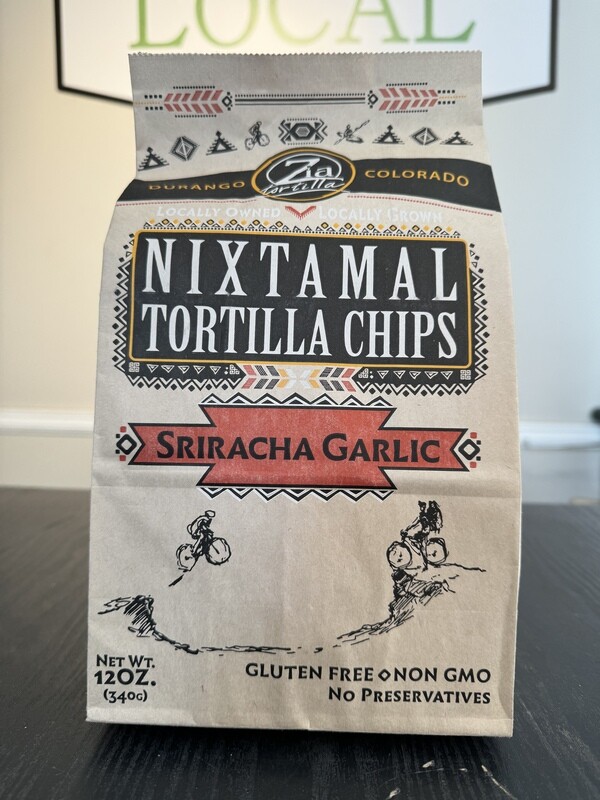 Zia Tortilla Sriracha Garlic Tortilla Chips 