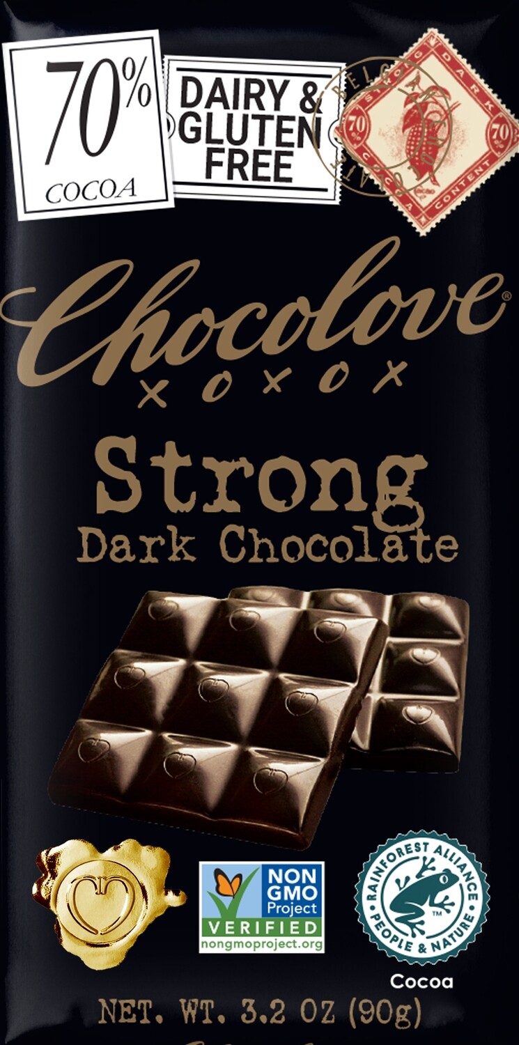 Chocolove Strong Dark Chocolate Bar