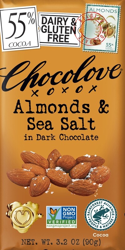 Chocolove Almond & Sea Salt in Dark Chocolate Bar