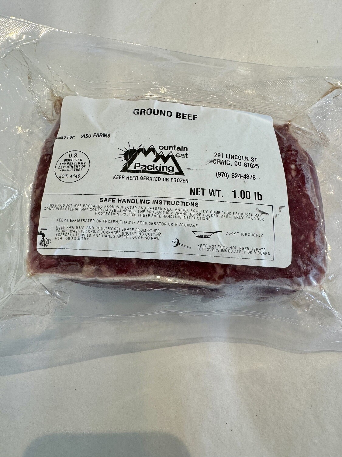 Sisu Farms Ground Beef 