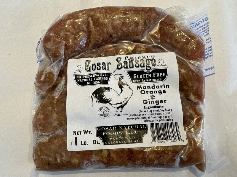 Gosar Orange &amp; Ginger Chicken Sausage Links