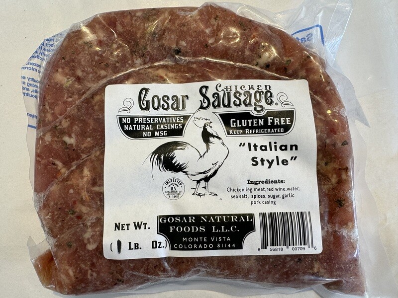 Gosar Italian Style Chicken Sausage Links