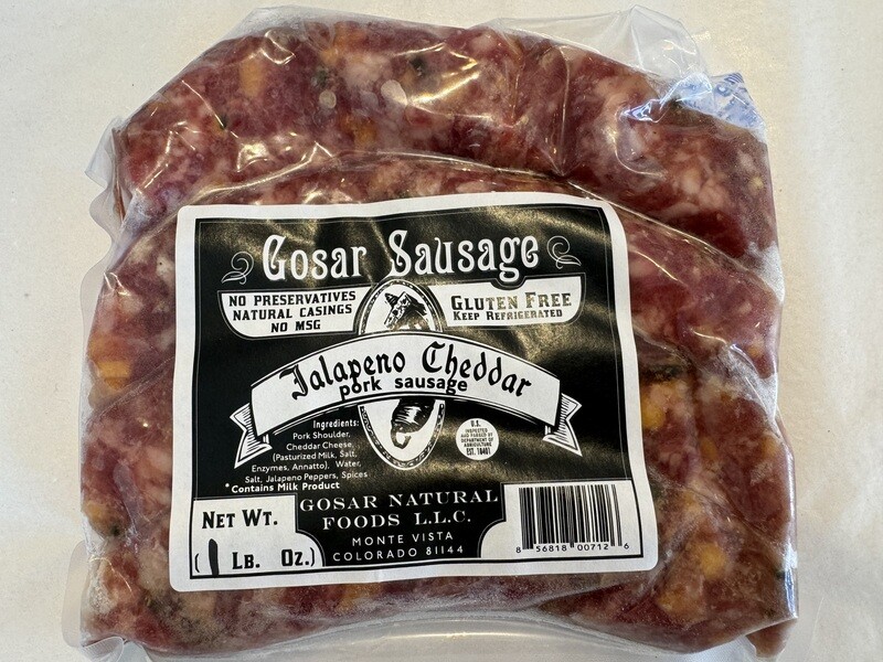 Gosar Jalapeño Cheddar Pork Sausage Links