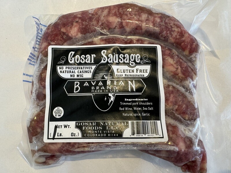 Gosar Bavarian Pork Sausage Links