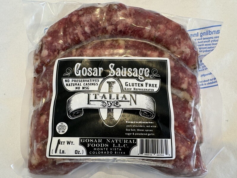 Gosar Italian Style Pork Sausage Links