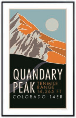 11x17 Quandary Peak Poster