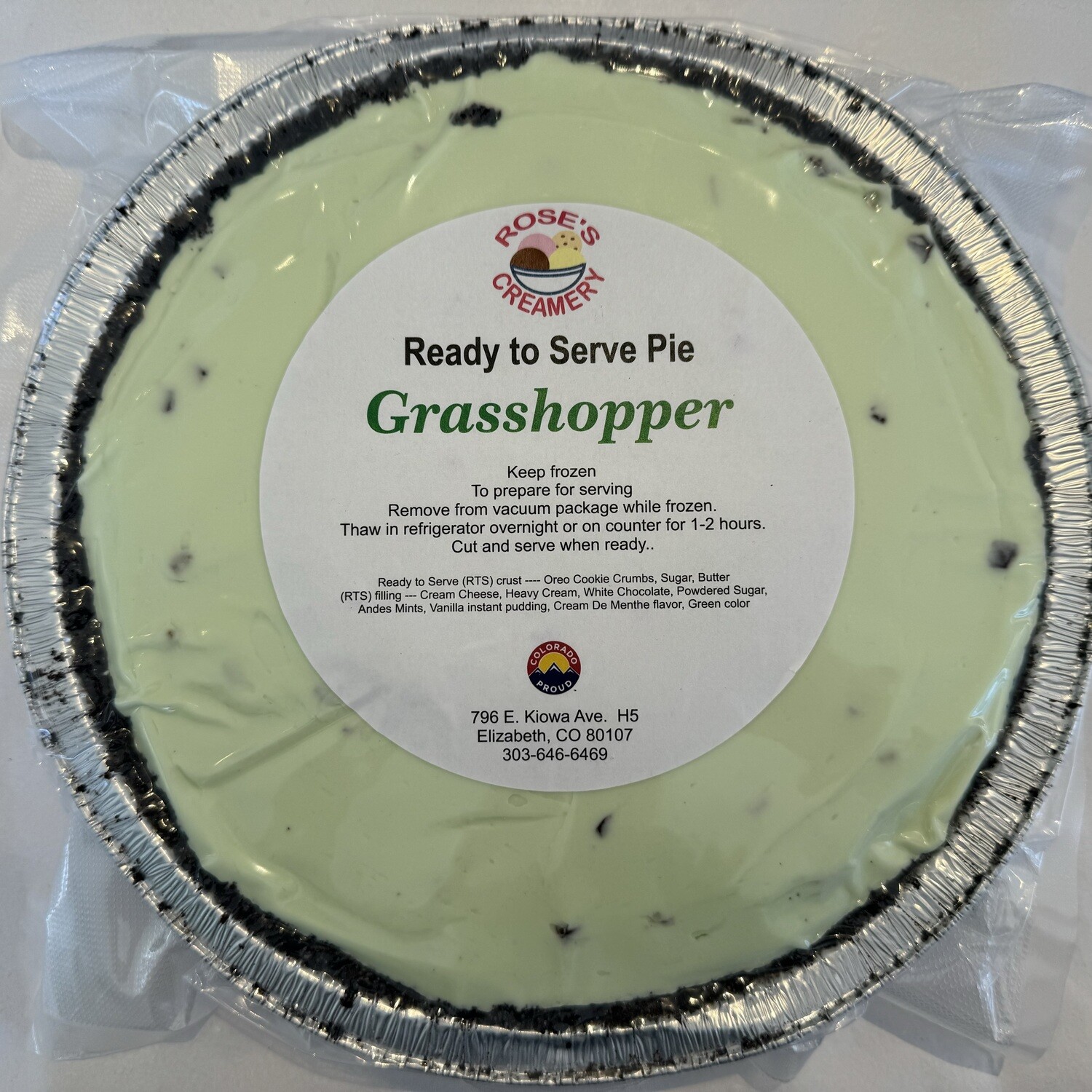 Roses Grasshopper Pie