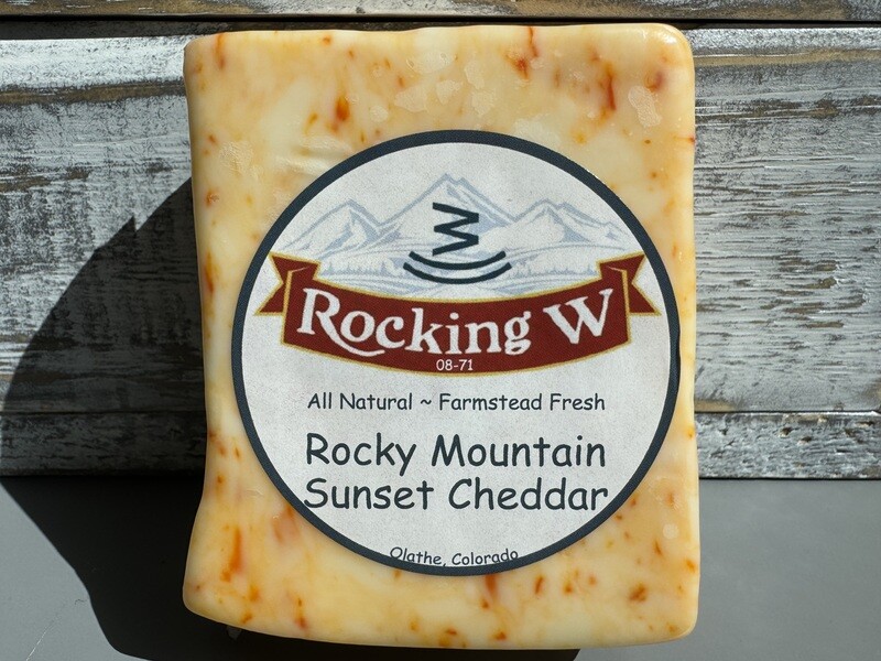 Rocking W - Rocky Mountain Sunset Cheddar Cheese