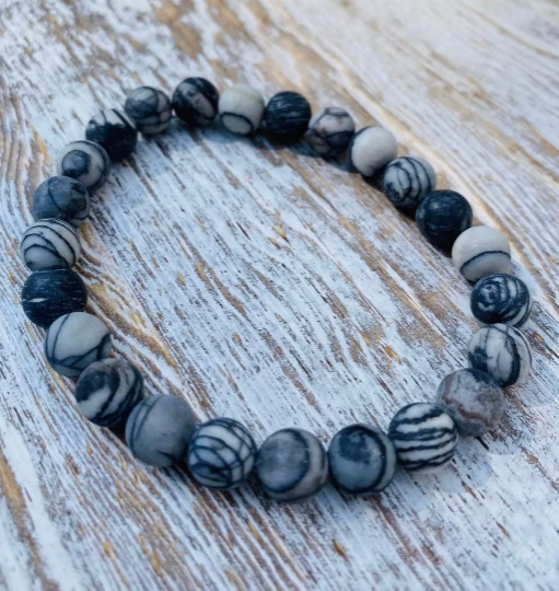 Black Silk Stone Bracelet