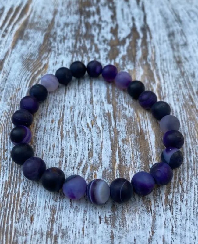 Purple Agate Bracelet