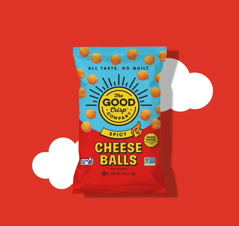 The Good Crisp Spicy Cheese Balls Bags