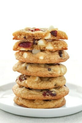Cranberry white chocolate cookies