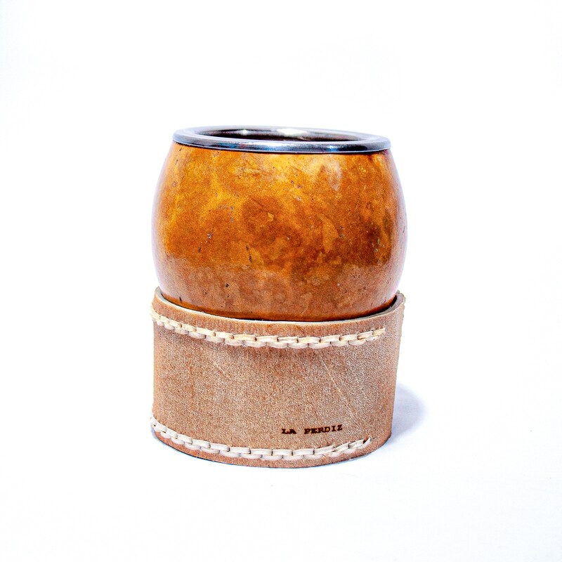 Mate Boquilla Chata de Acero Inox
