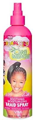 African Pride Dreamkids Braid Spray Soothing Moisturizing 12oz