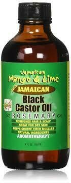 Jamaican Mango & Lime Black Castor Oil Rosemary 4oz