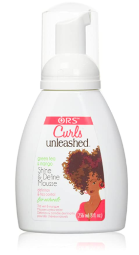 ORS Curls Unleashed Green Tea and Mango Shine and Define Mousse 8oz