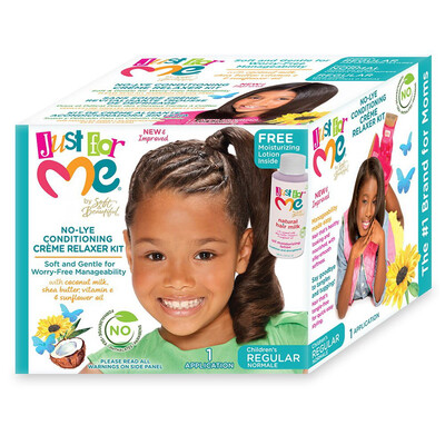 Just For Me By Soft And Beautiful No-lye Conditioning Creme Relaxer Kit For Children